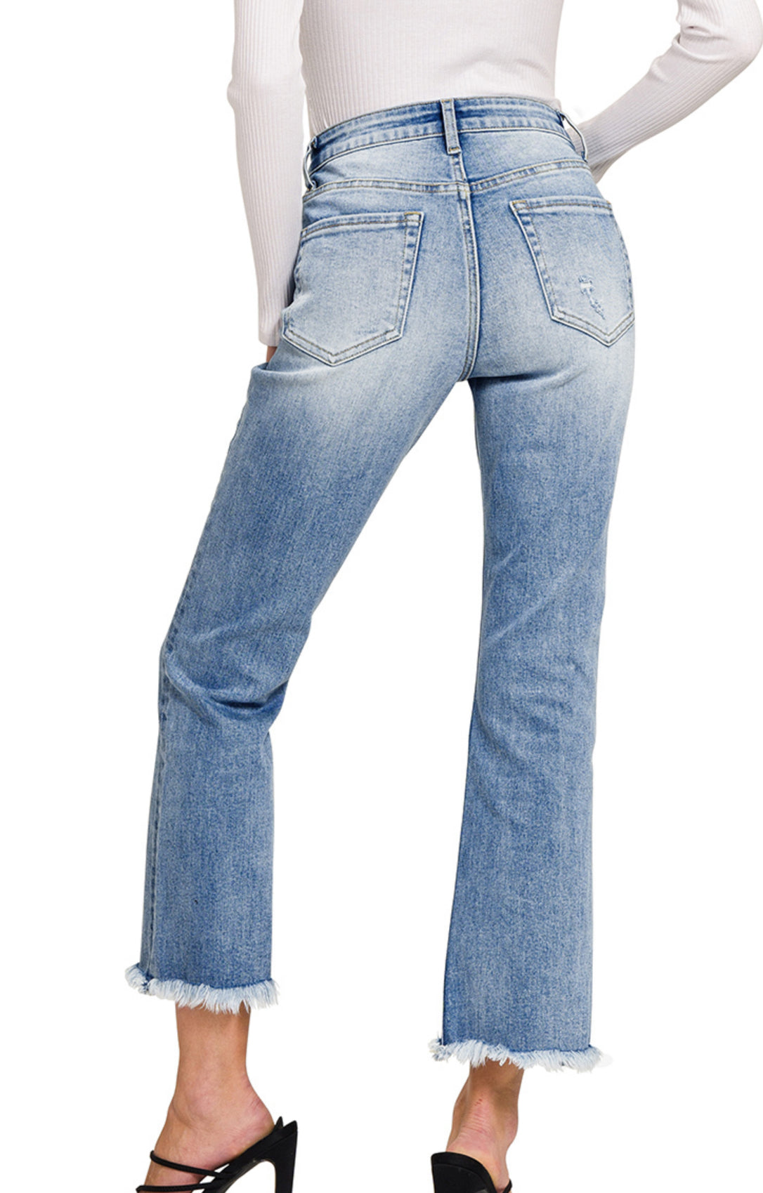 Rosy High Rise Jean