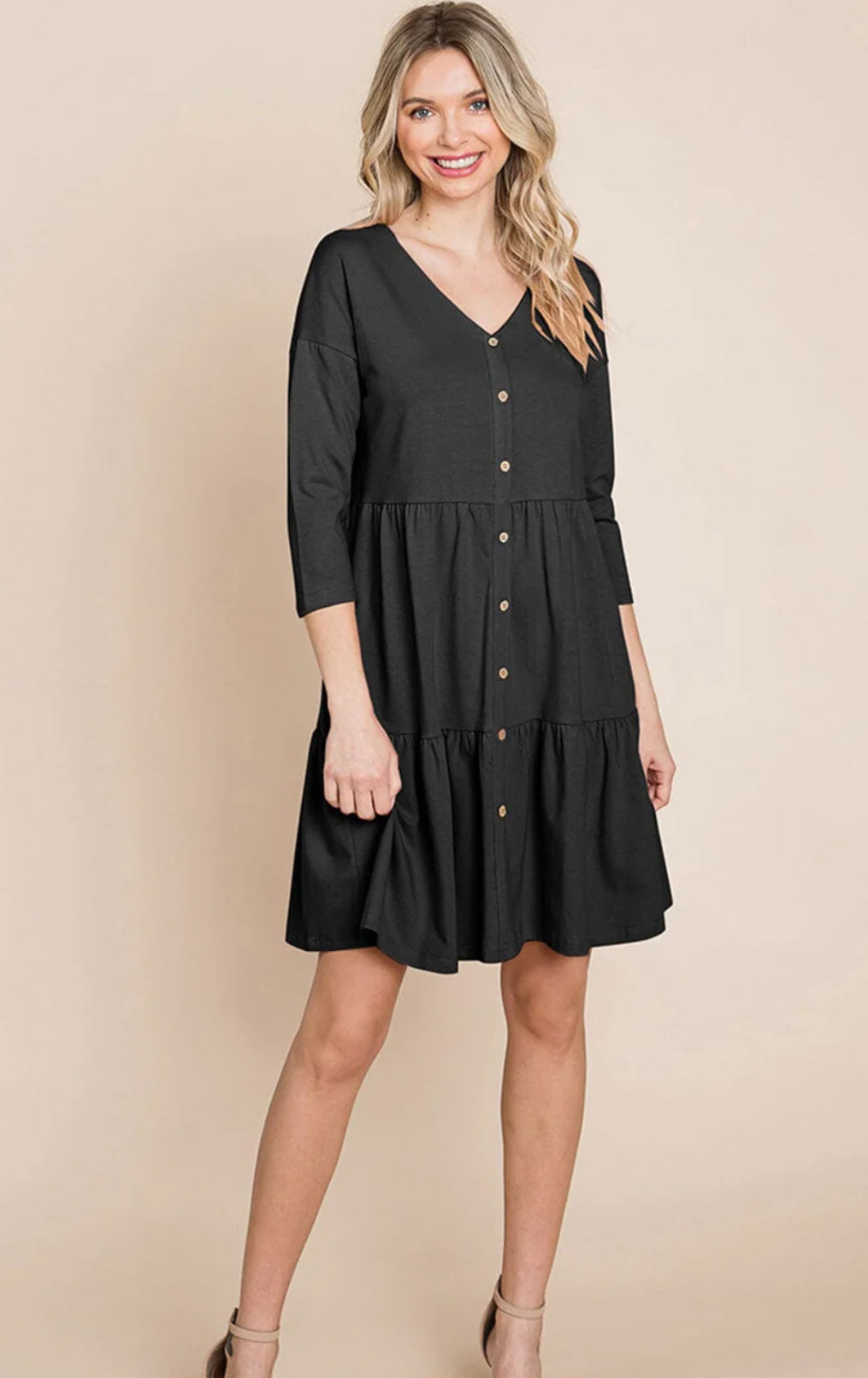 Monica Button Up Dress