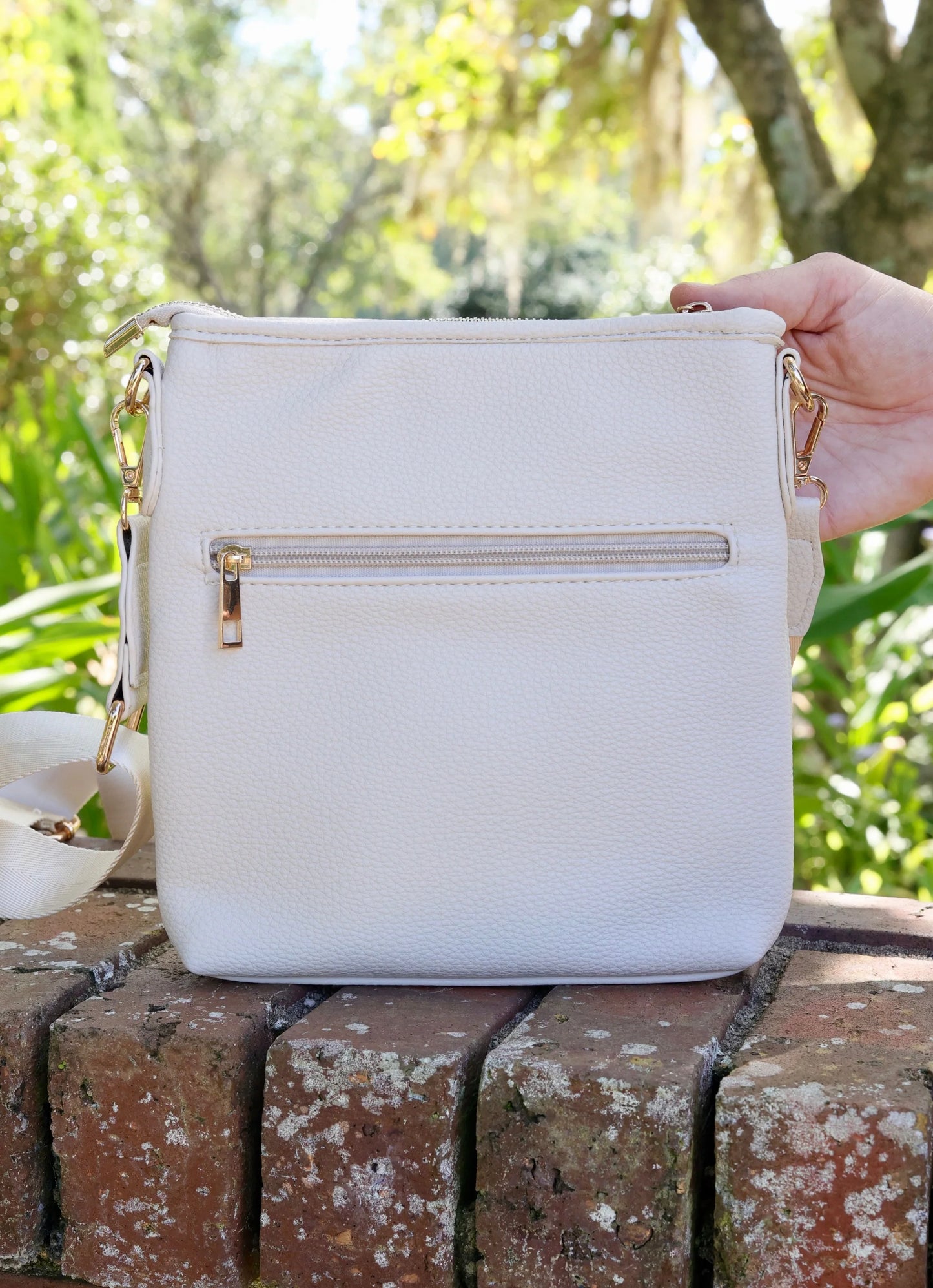 Caroline Hill Briggs Crossbody Cream
