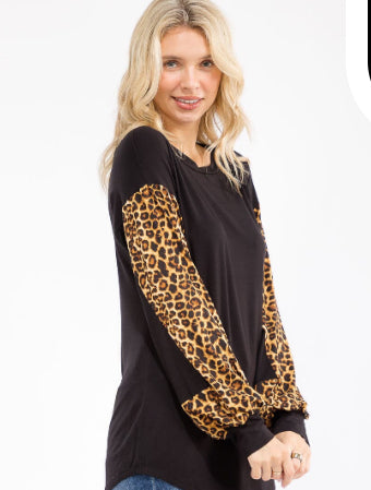 Harper Leopard Oversized Top