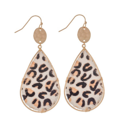 Alex Cheetah Dangle Earrings