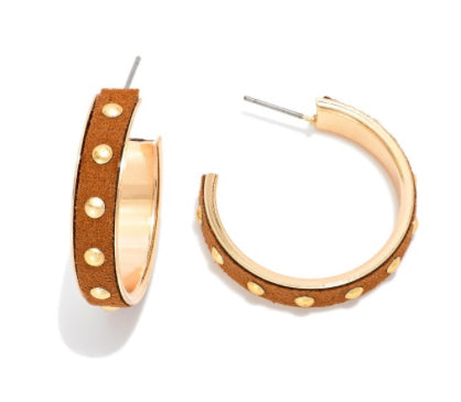 Andy Gold Studded Hoops