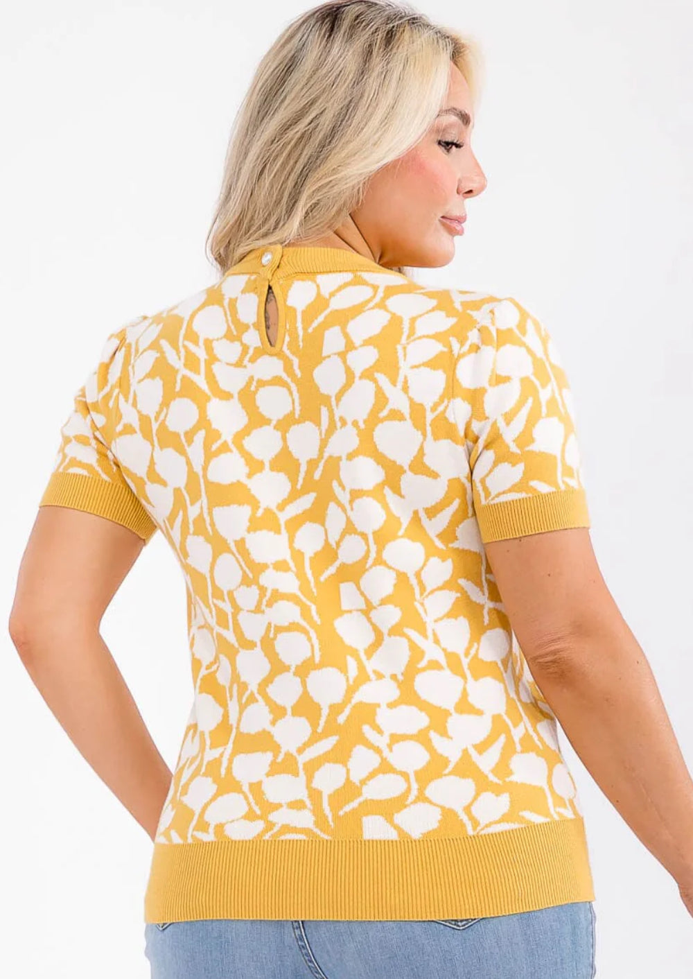 Plus - Jadah Floral Sweater