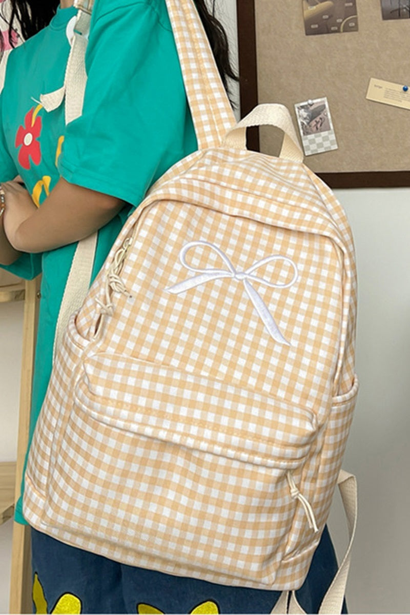 Emily Bow Checkered Backpack
