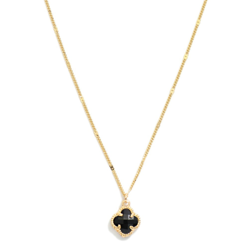 Sharen Black Clover Necklace