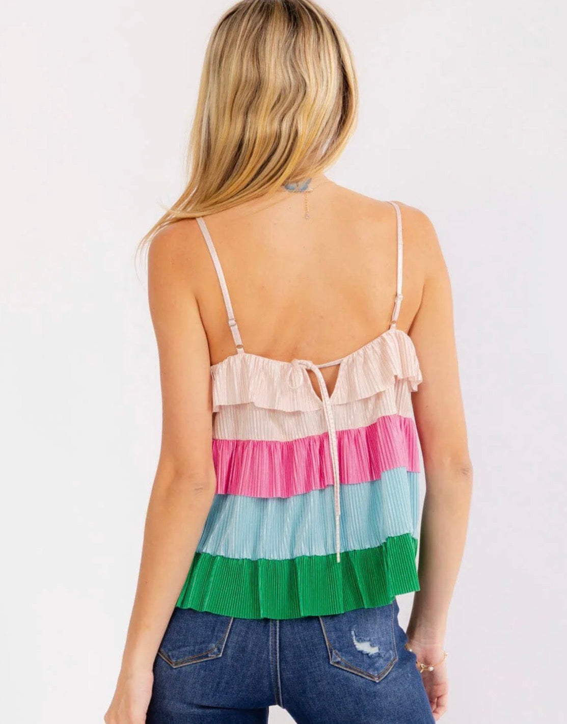 Teagan Ruffle Tank Top