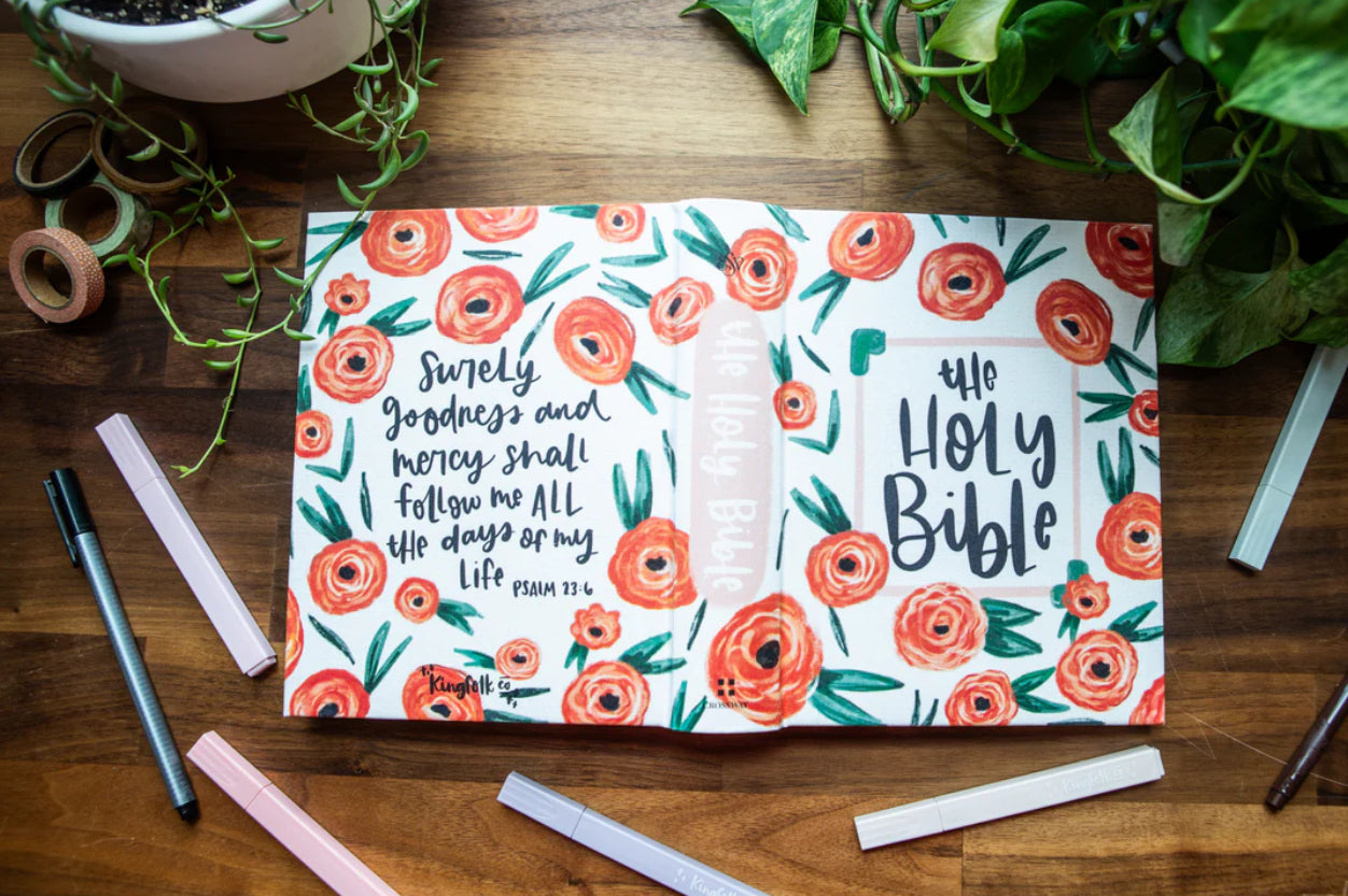 Orange Poppies ESV Journaling Bible