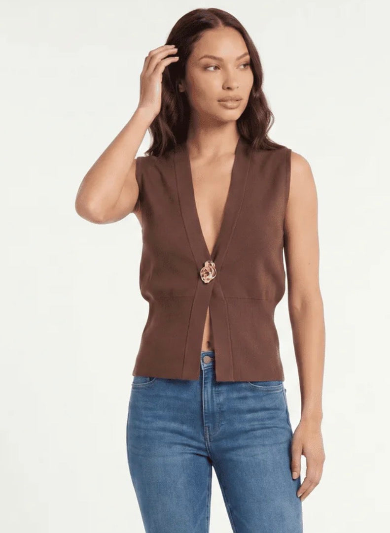 Sydney Button Closure Top