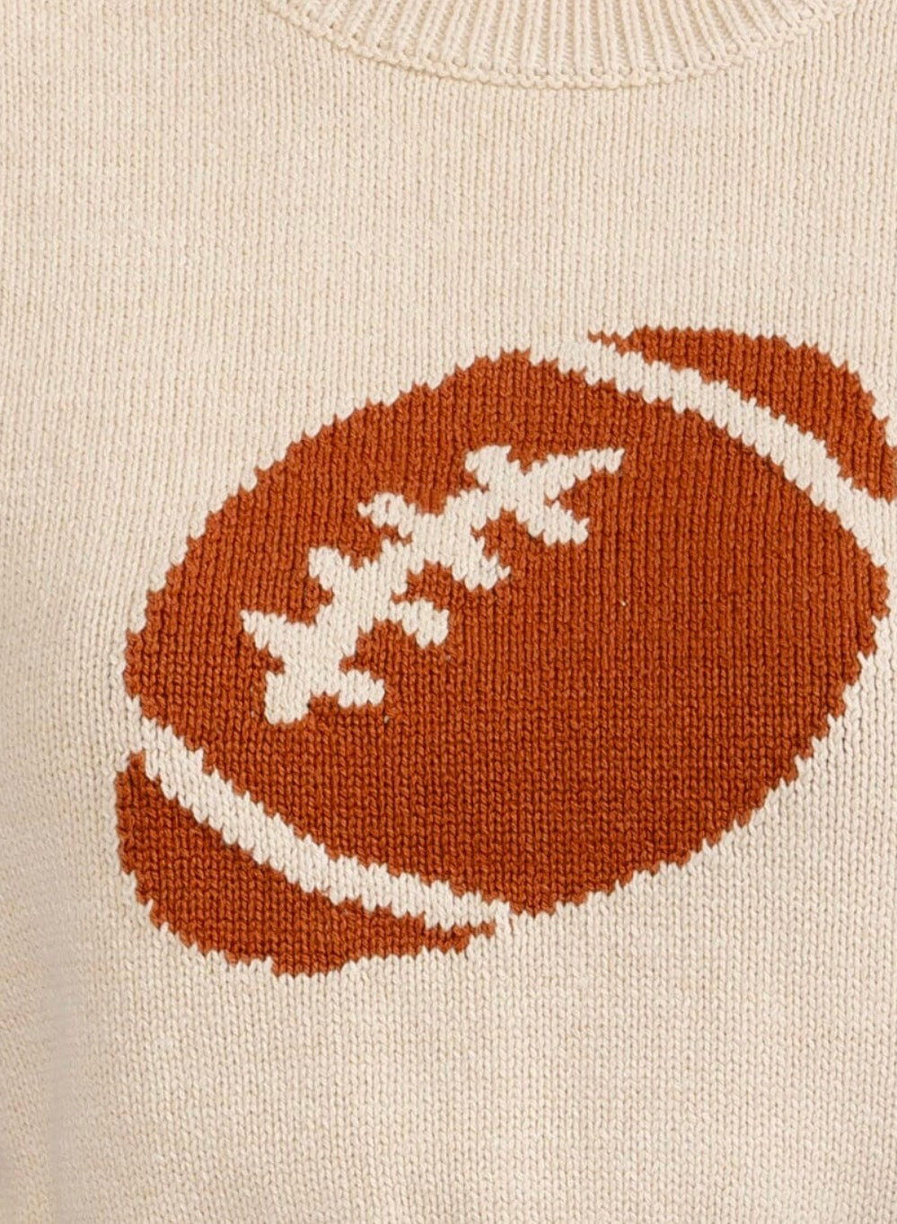 Football Sweater Crop Top
