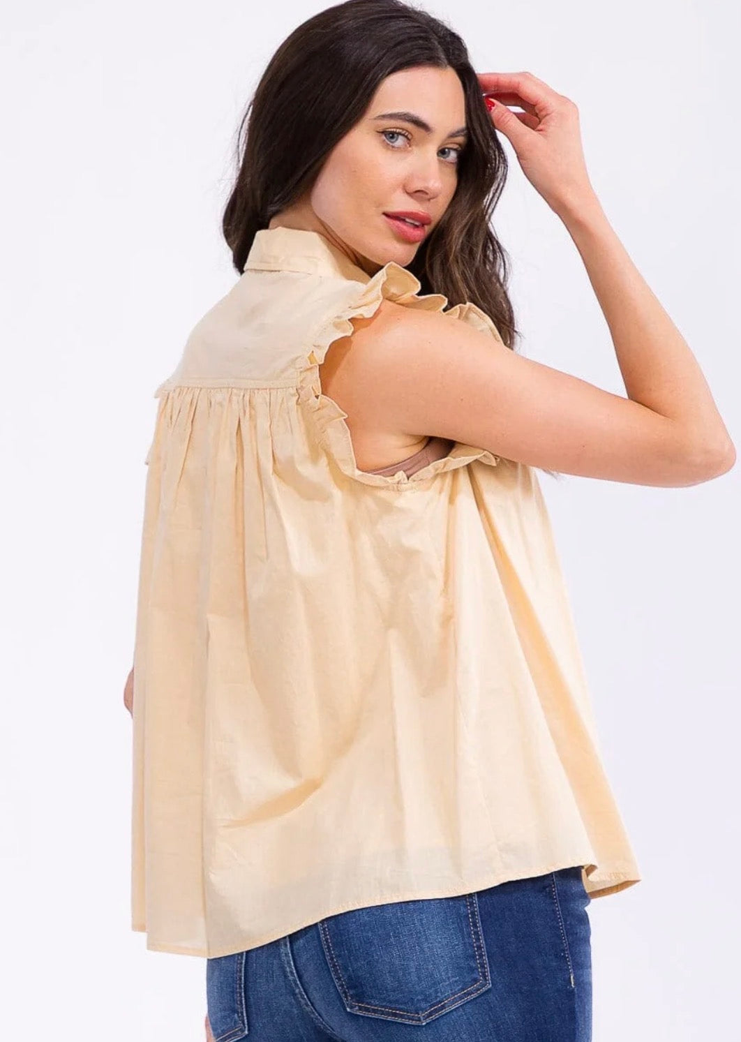Lyn Ruffle Sleeve Blouse