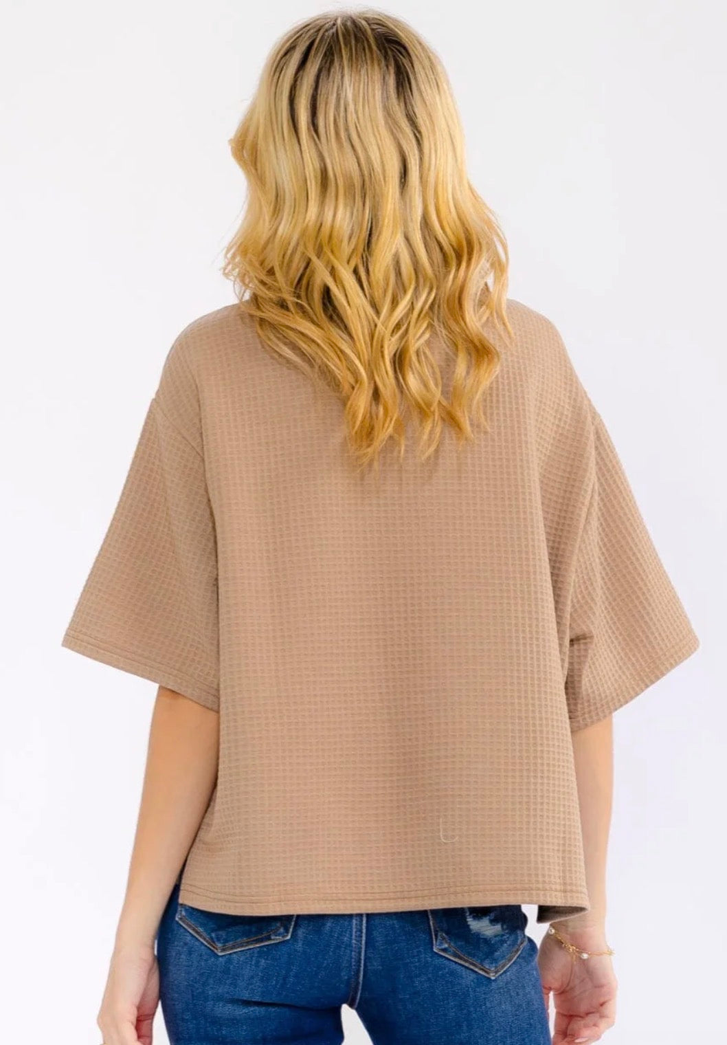 Jennie Waffle Knit Blouse