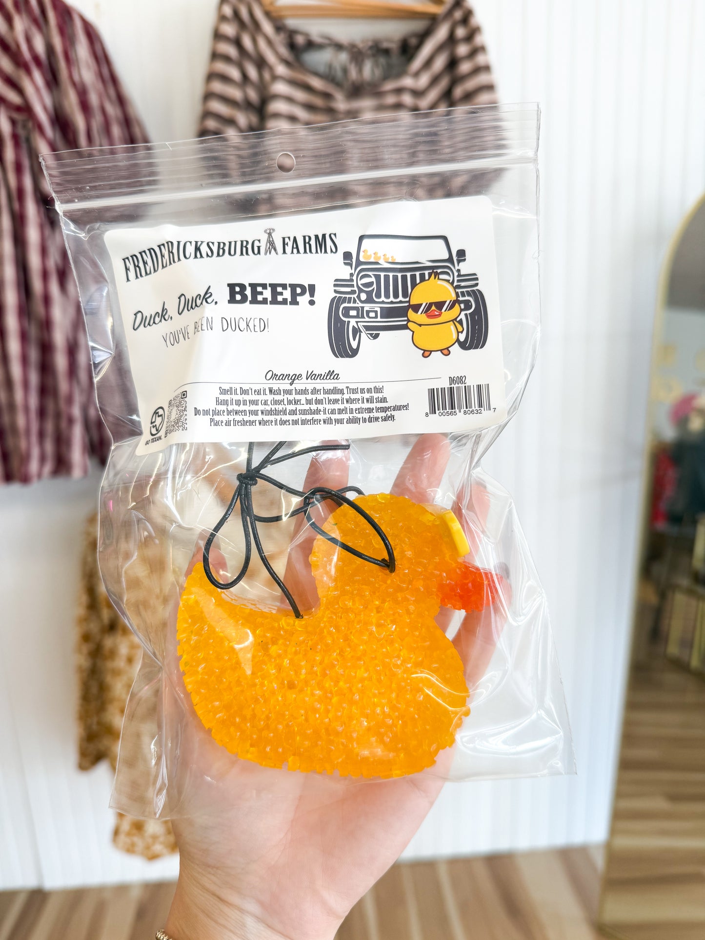 Orange Vanilla Freshie Fredericksburg Farms