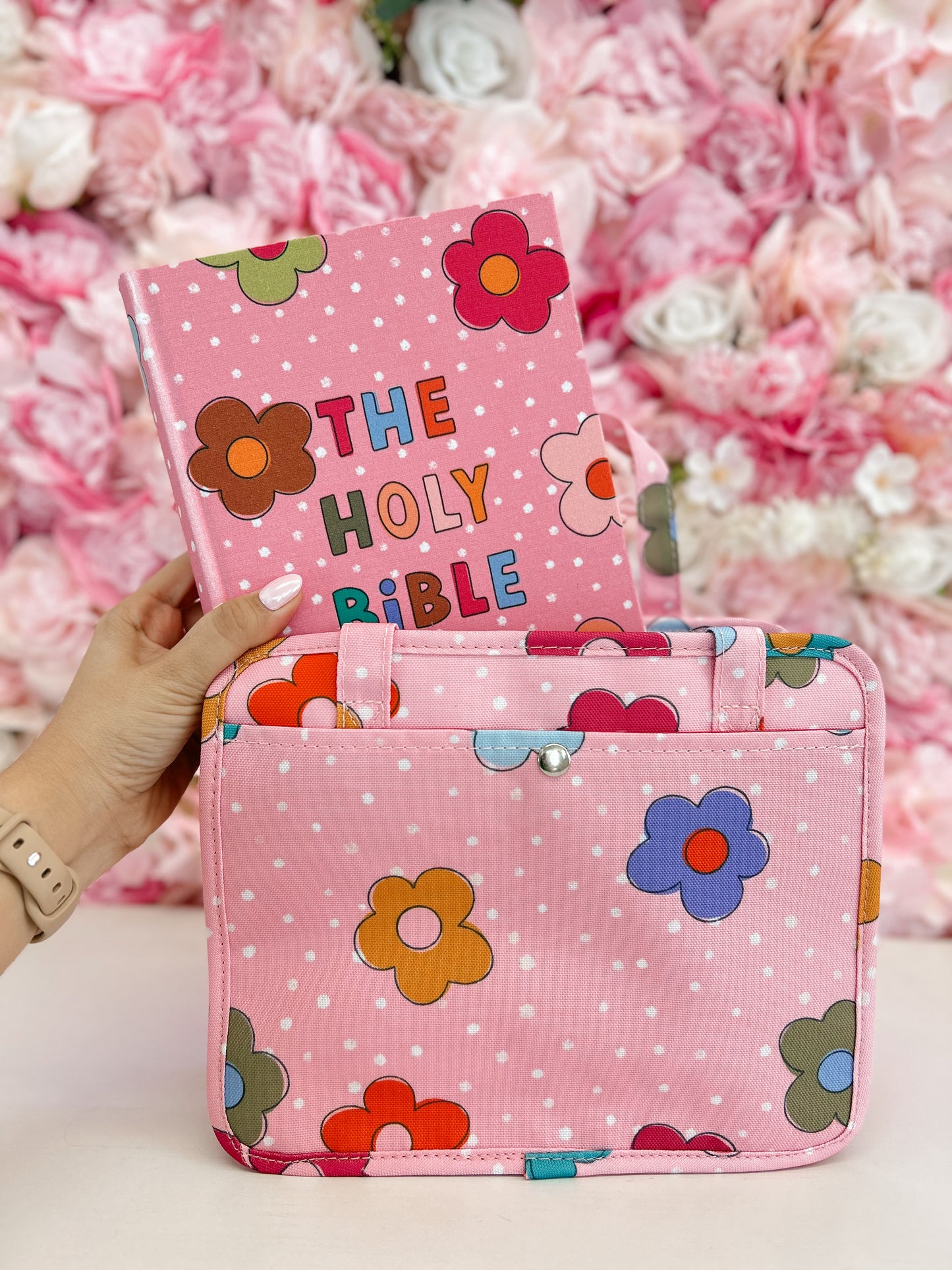 Dots + Daisies Bible Bag