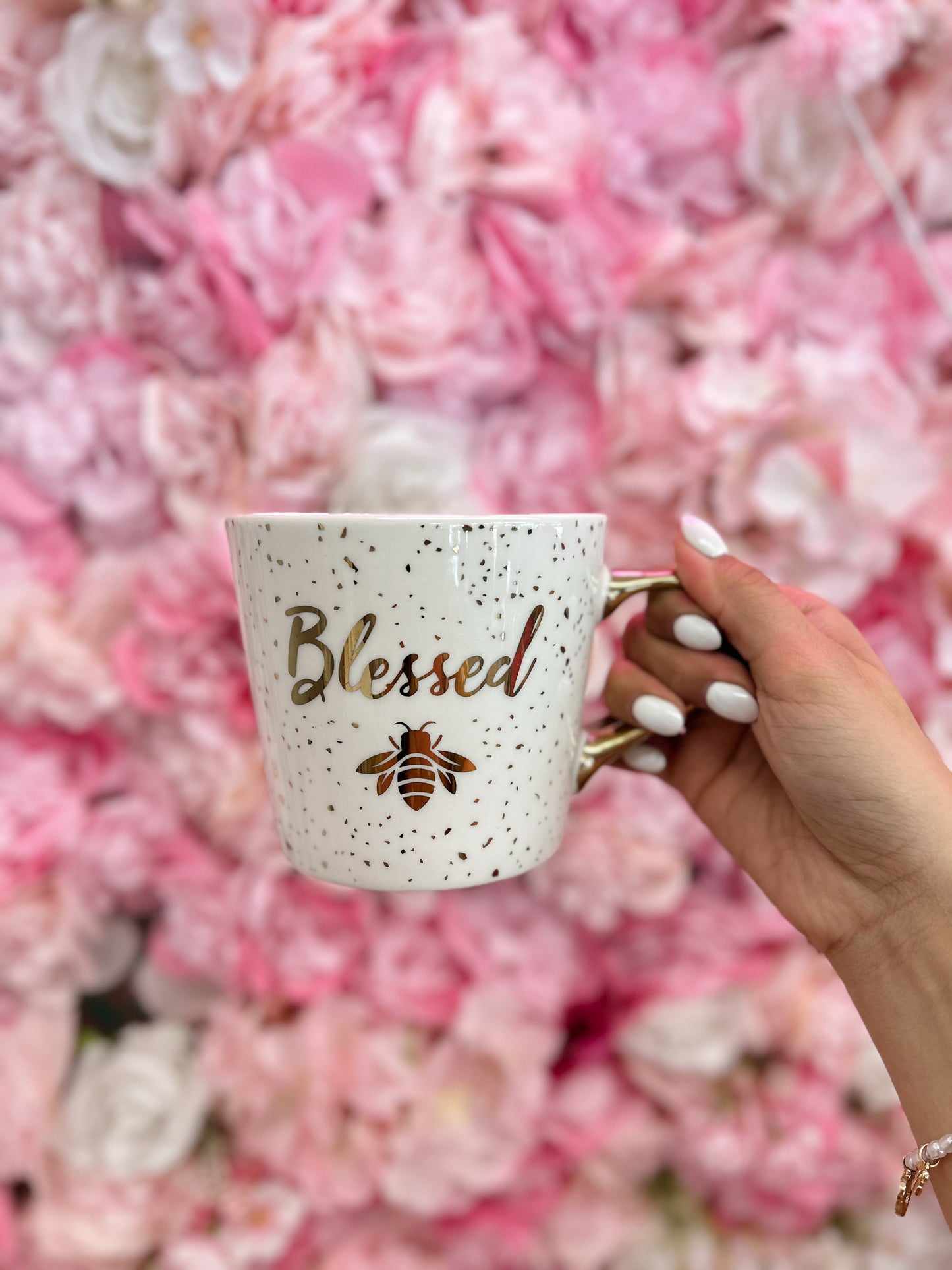Blessed Gold Bee Mug