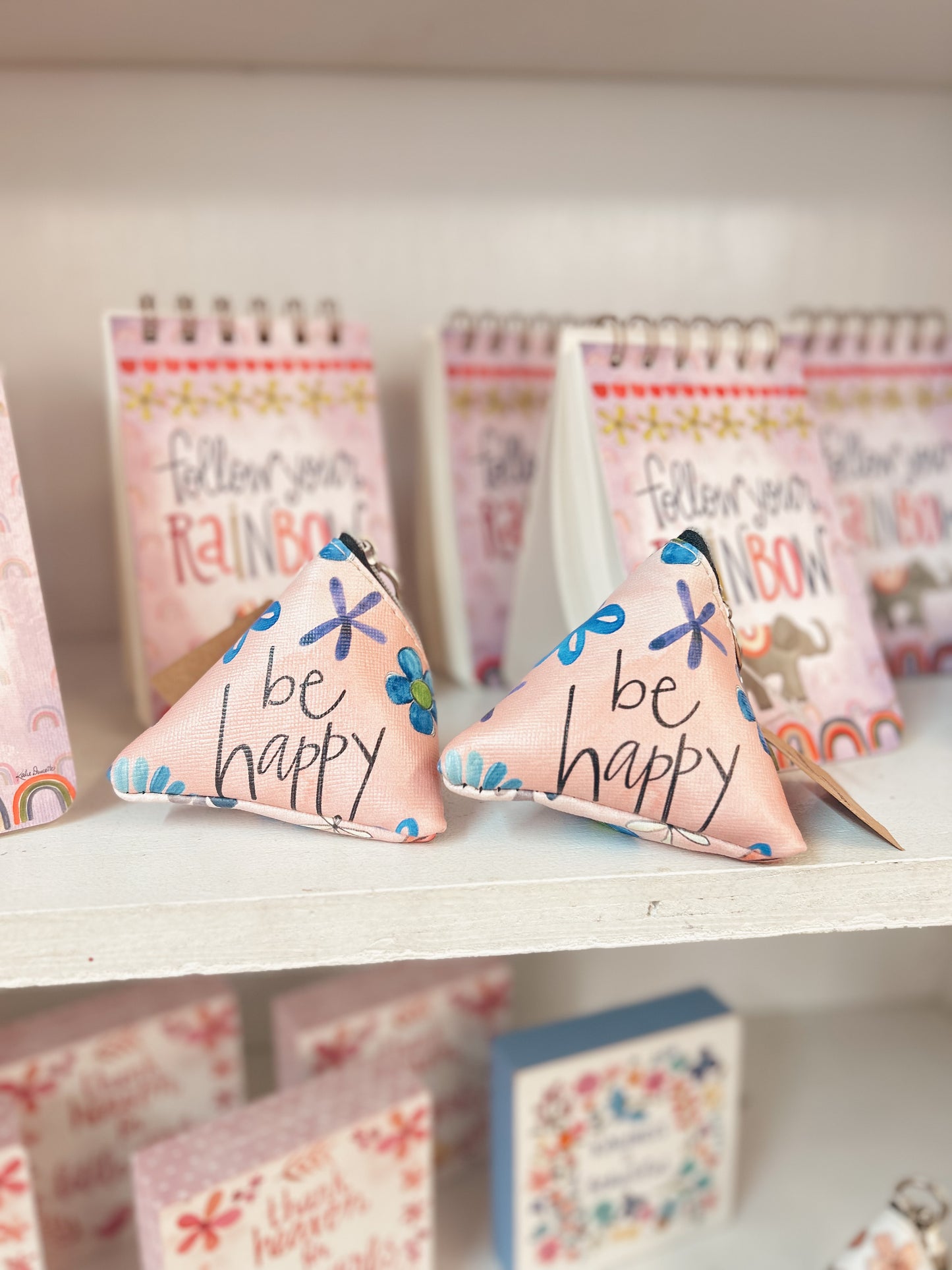 Tiny Triangle Bag - Be Happy