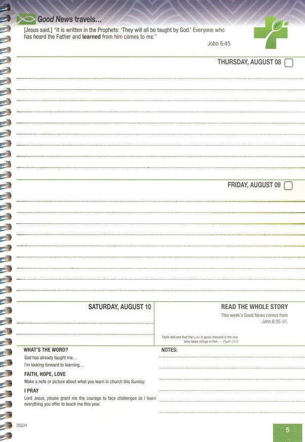 2024-2025 Good News Planner: Jr. High/High School Student Christian Edition (Evangelical)