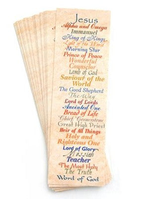 Names of Jesus Bookmarks
