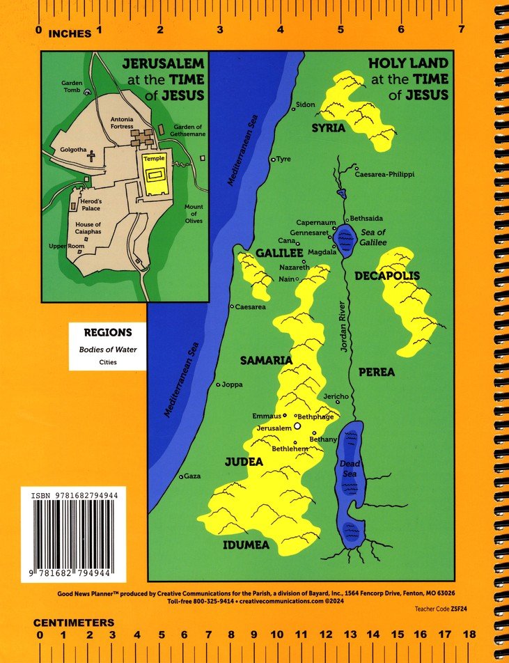 2024-2025 Good News Planner with Grade Book: Elementary Teacher Christian Edition (Evangelical)