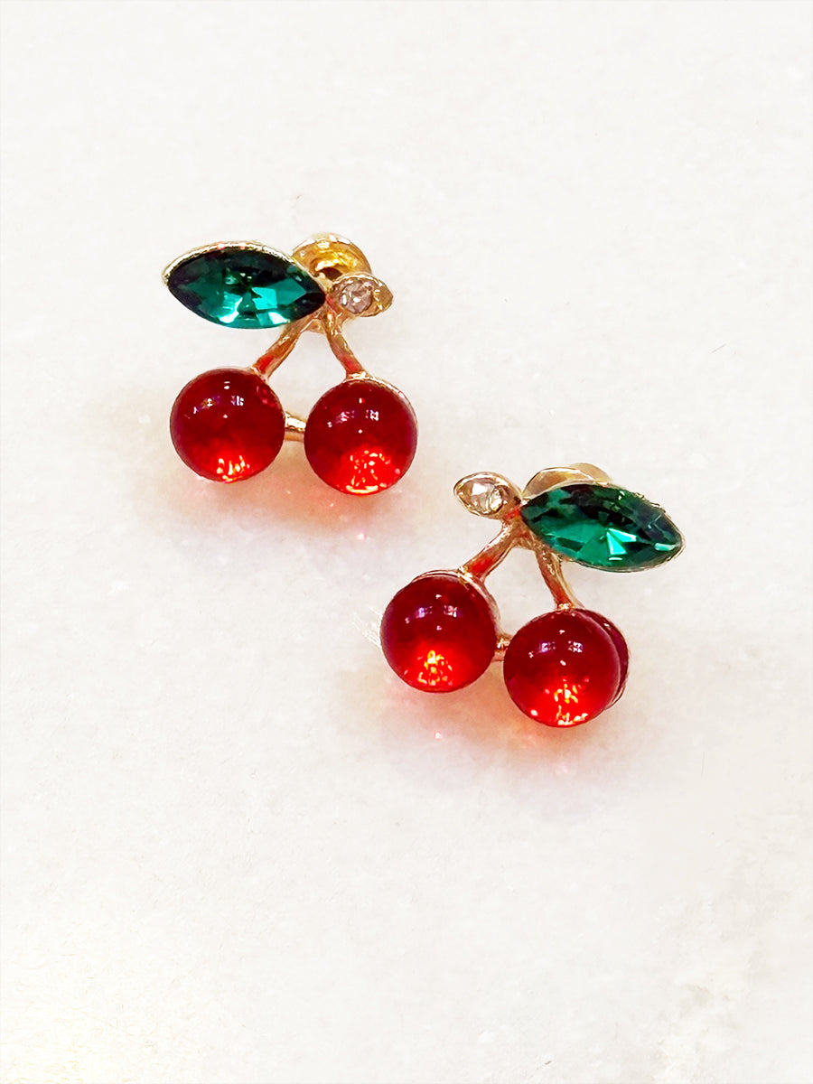 Cherry Earring Studs