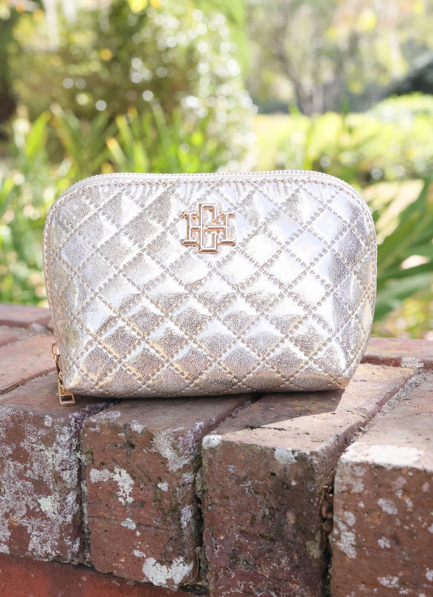 Caroline Hill Ibiza Small Pouch Champagne Pop