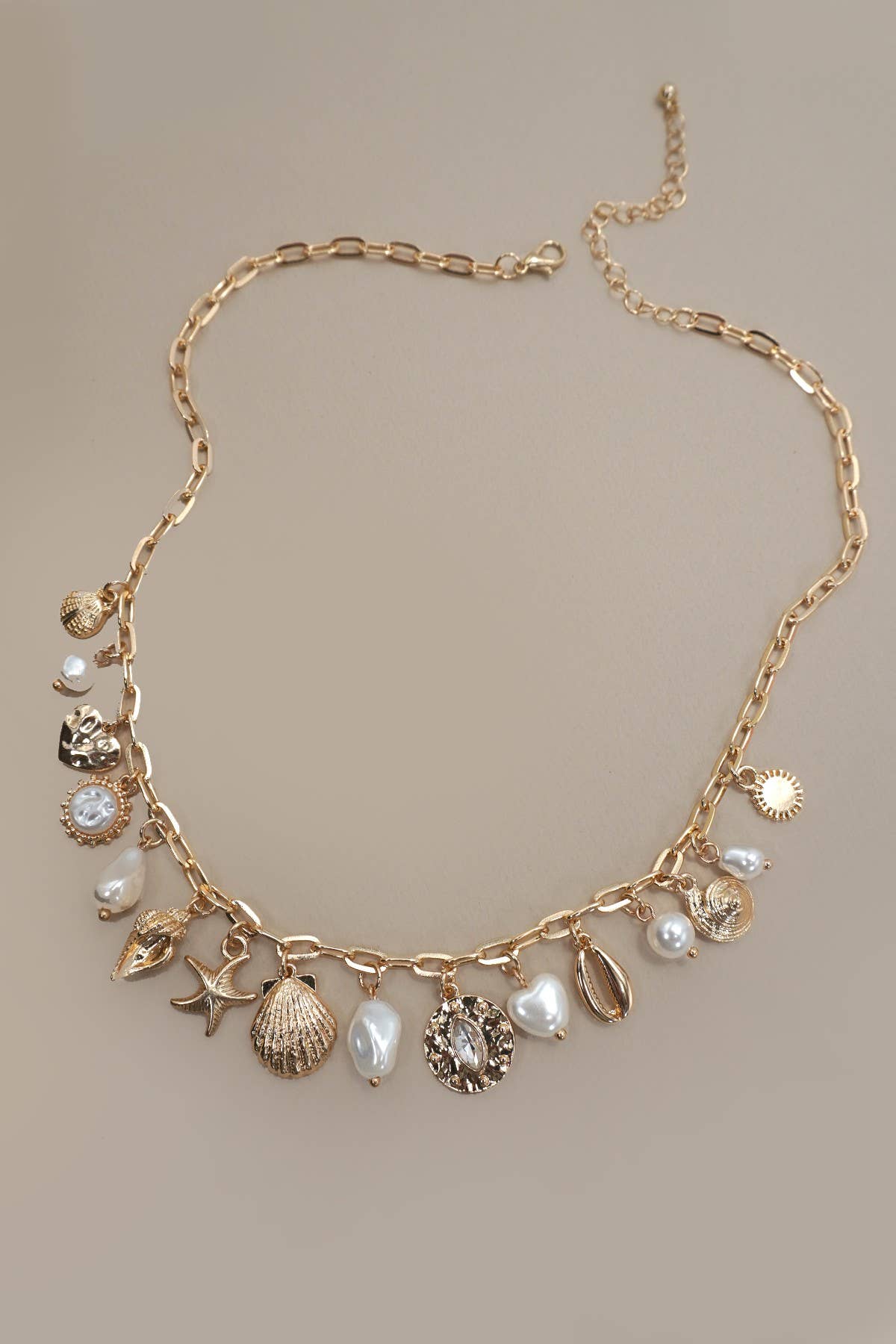 Ariel Seashell Charm Necklace