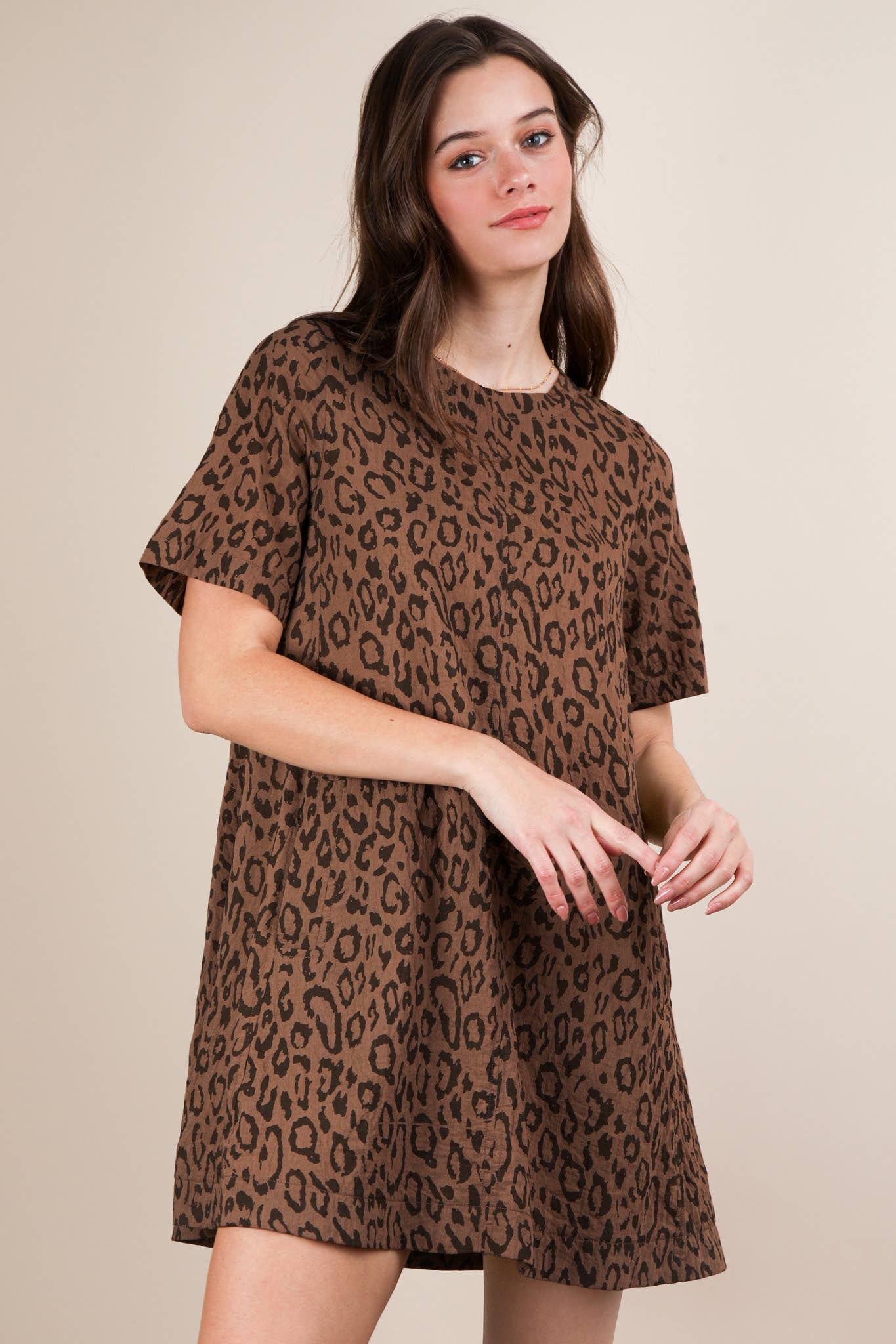 Laura Leopard Mini Dress