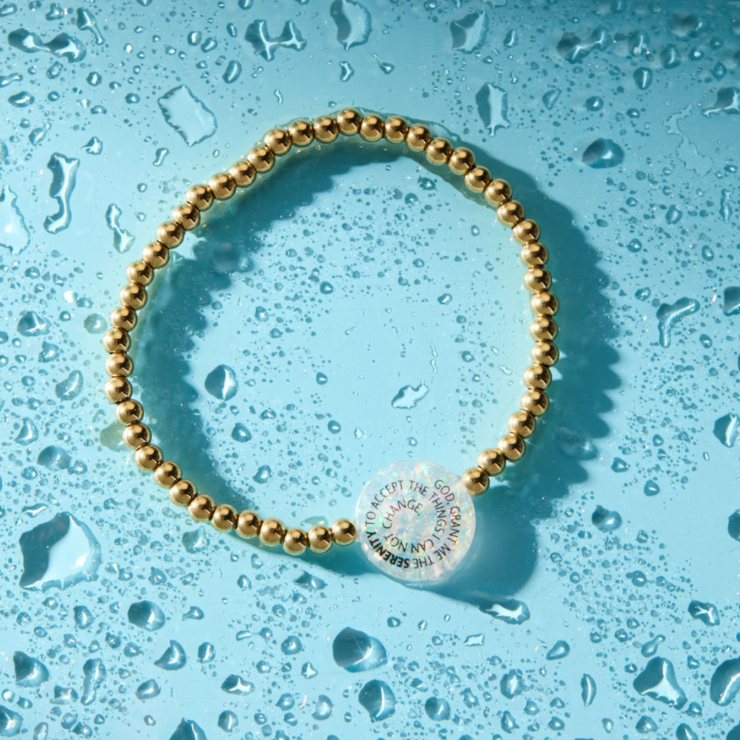 Holy Water Serenity Prayer Bracelet