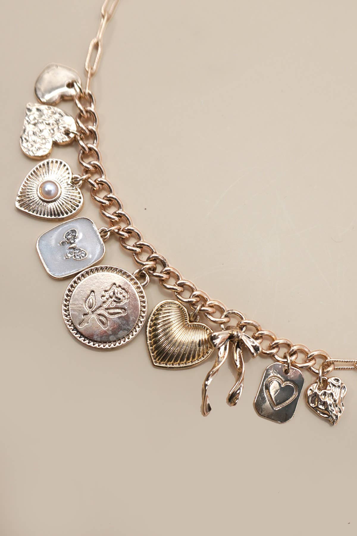 Marie Distressed Cluster Necklace