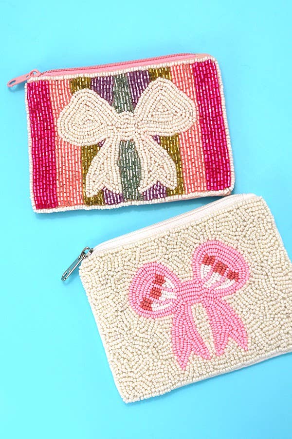Ari Bow Beaded Pouch