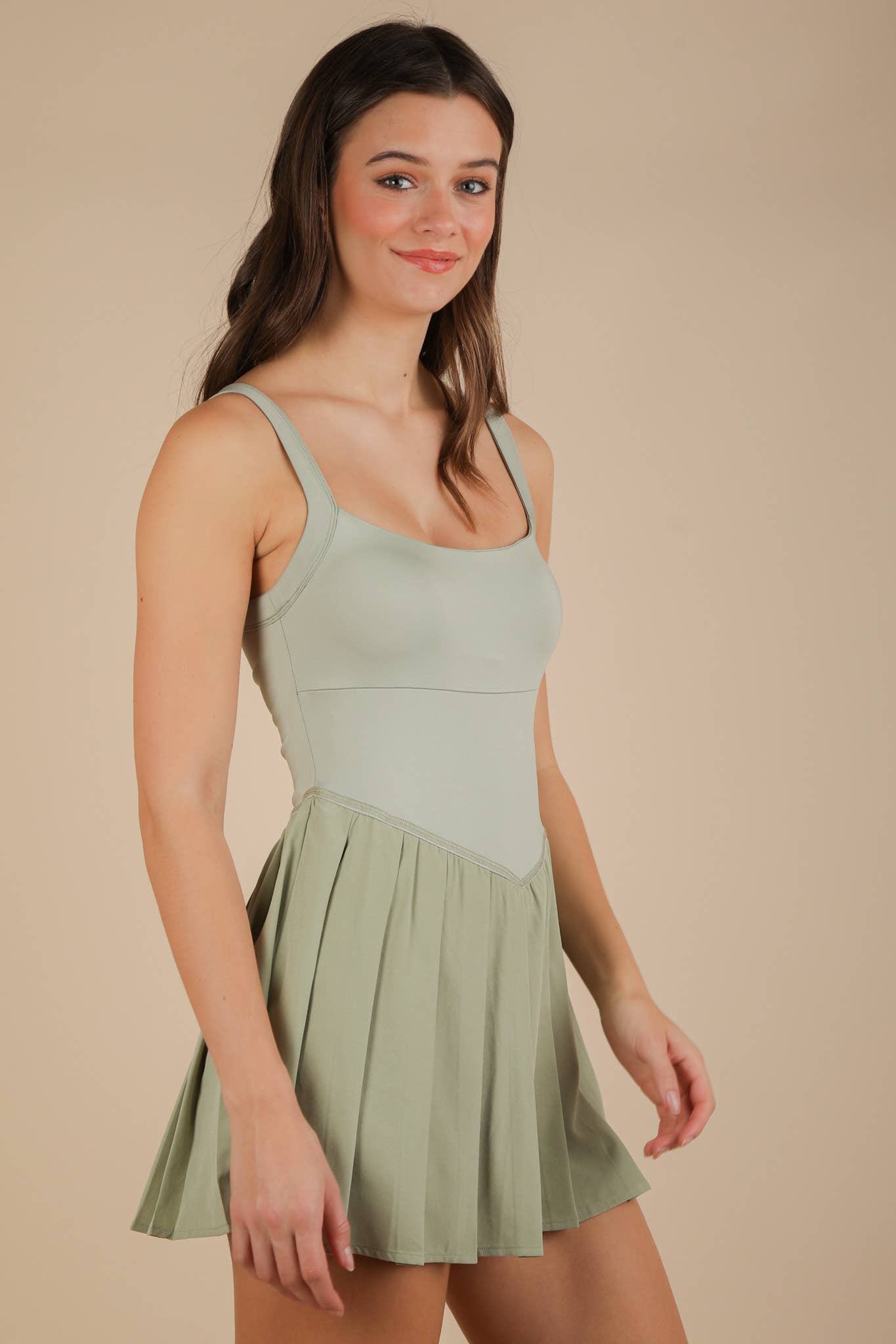 Nancy Pleated Workout Dress