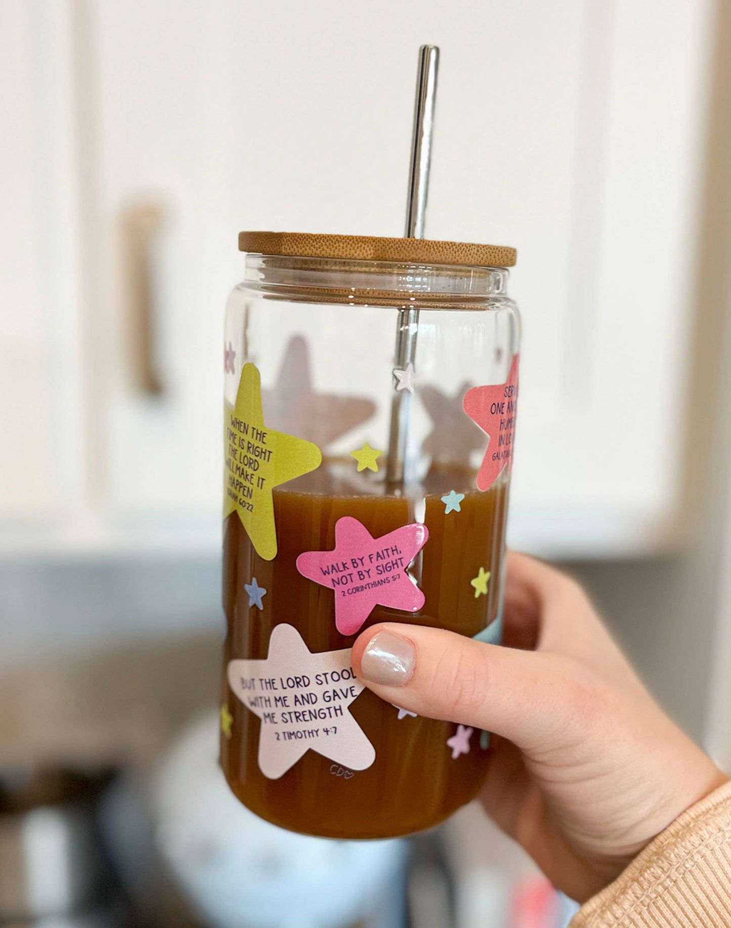 Bible Verse Glass Cup