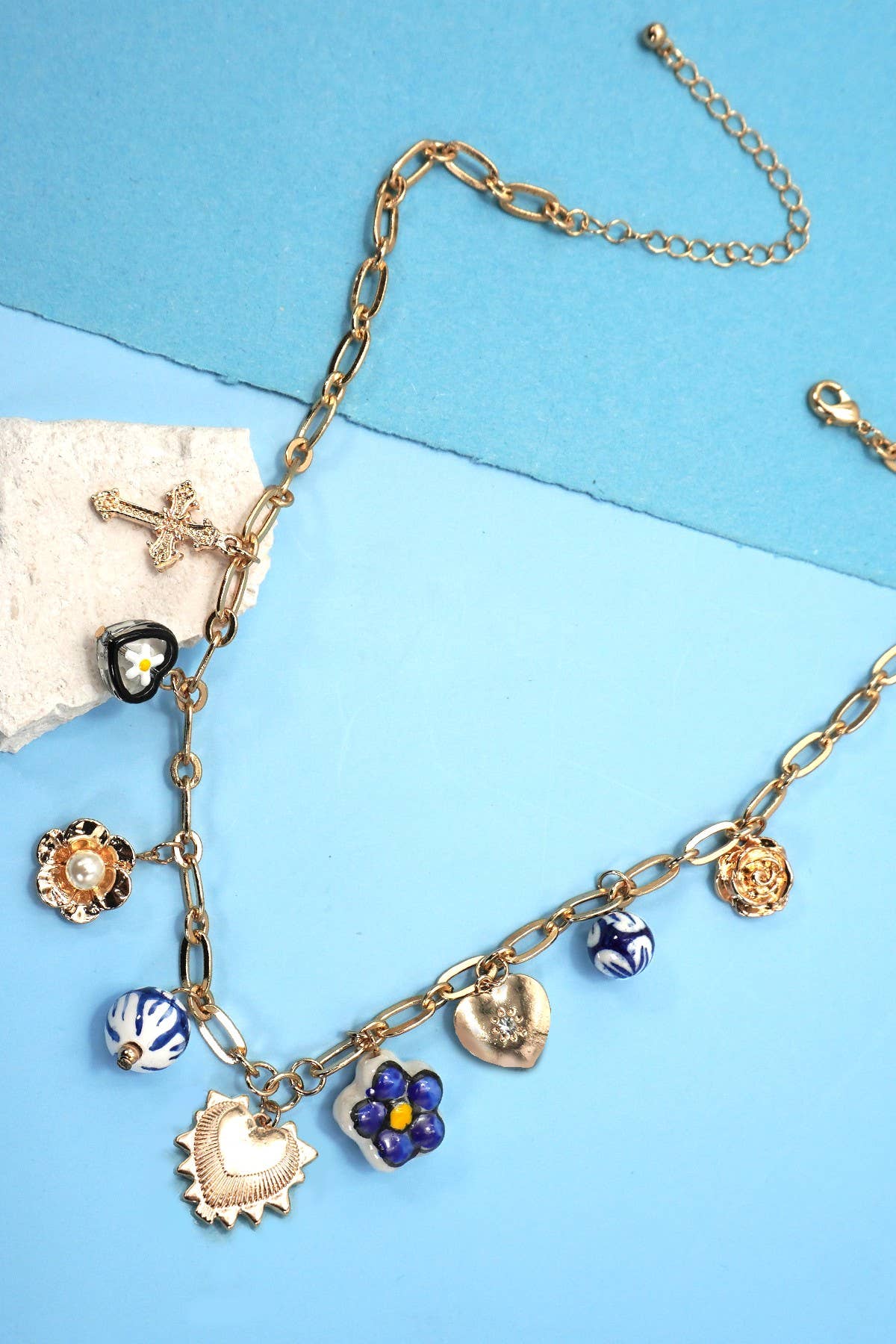 Chandi Porcelain Charm Necklace