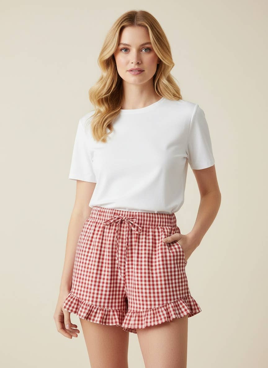 Sandy Gingham Shorts