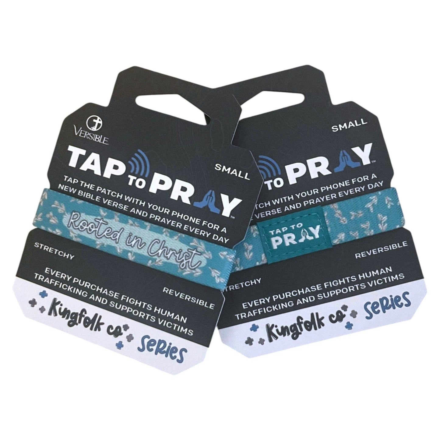 Tap To Pray - Kingfolk Series Wristband – Teal Rooted In Christ