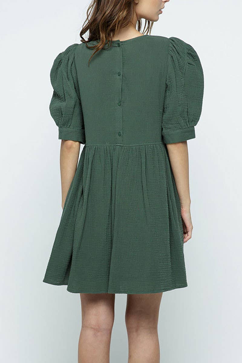 Jess Puff Sleeve Mini Dress