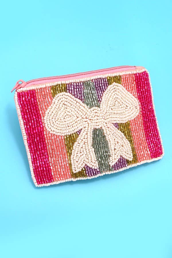 Ari Bow Beaded Pouch