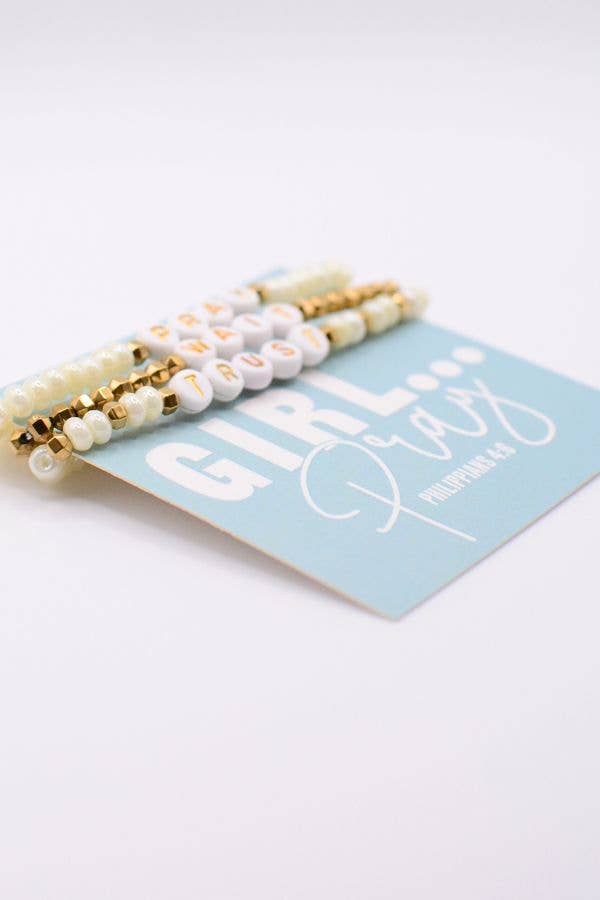 Pray Wait Trust Bracelet