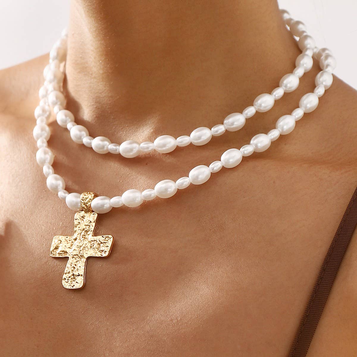 Liza Pearl Layered Necklace