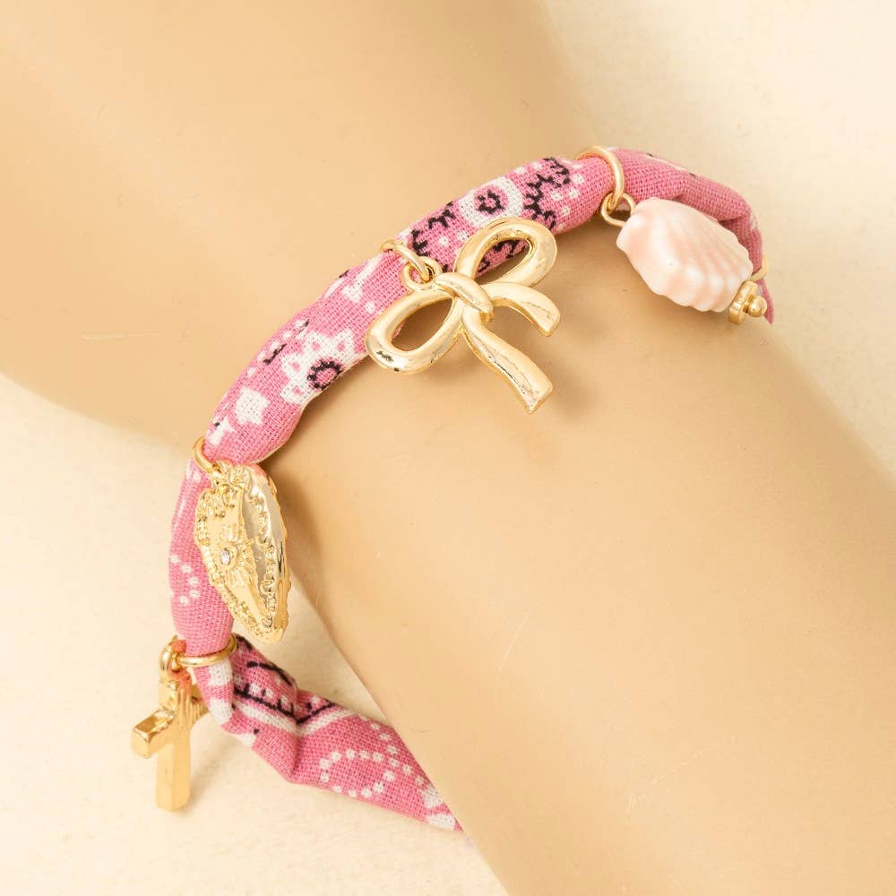 Millie Bandana Charm Bracelet