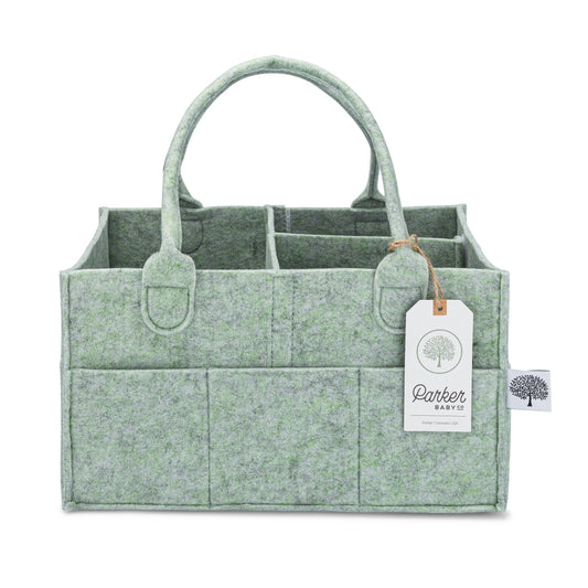Parker Baby Co. - Diaper Caddy in Sage Green