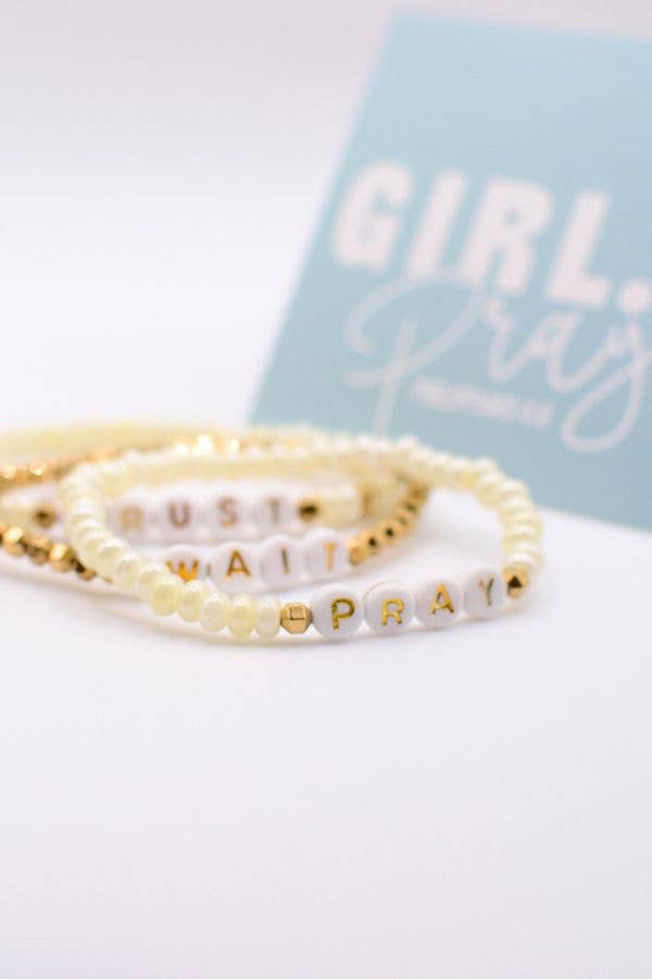 Pray Wait Trust Bracelet