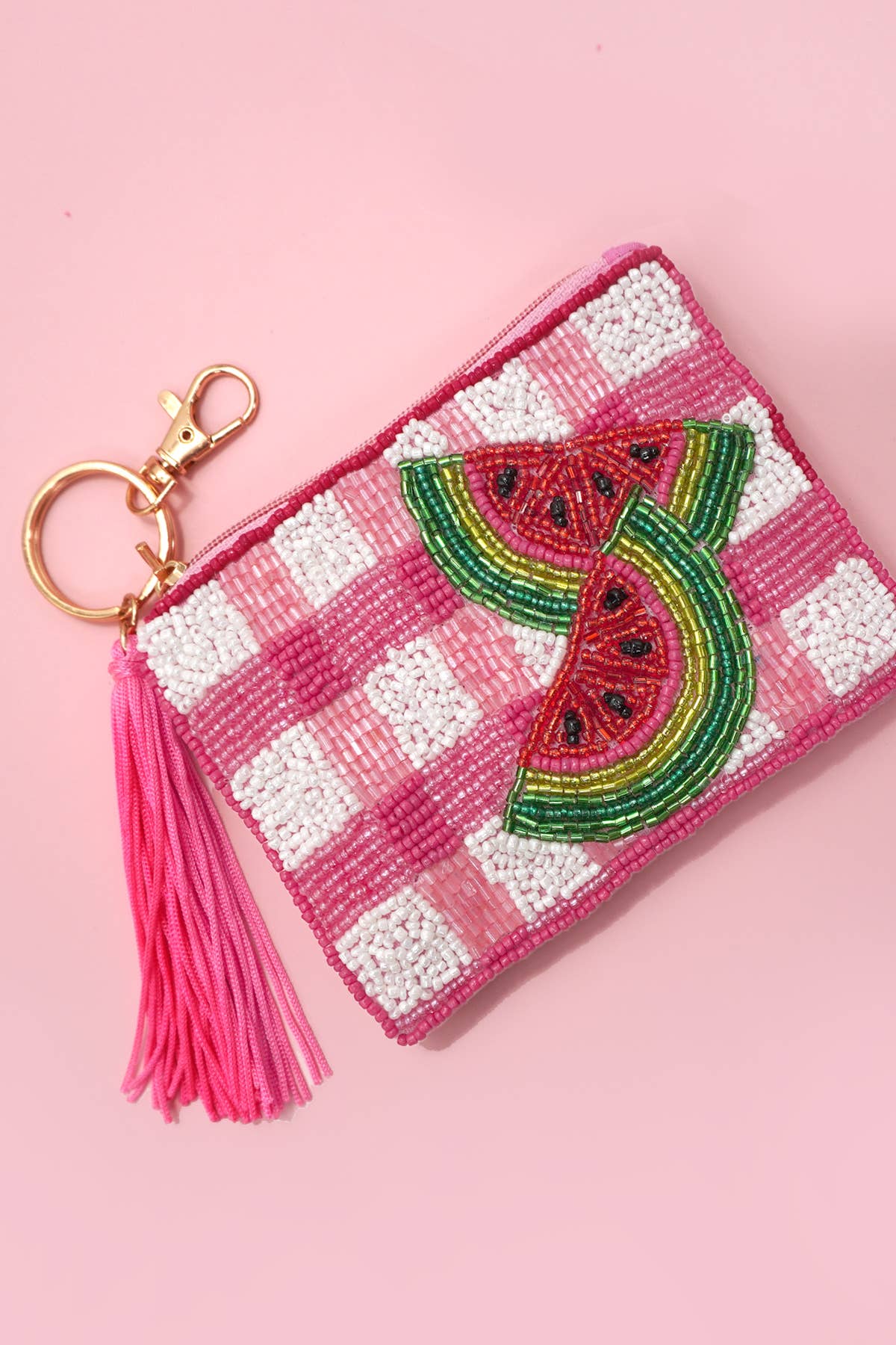 Fruit Beaded Pouch