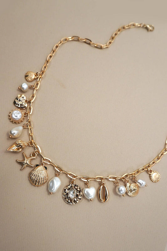 Ariel Seashell Charm Necklace