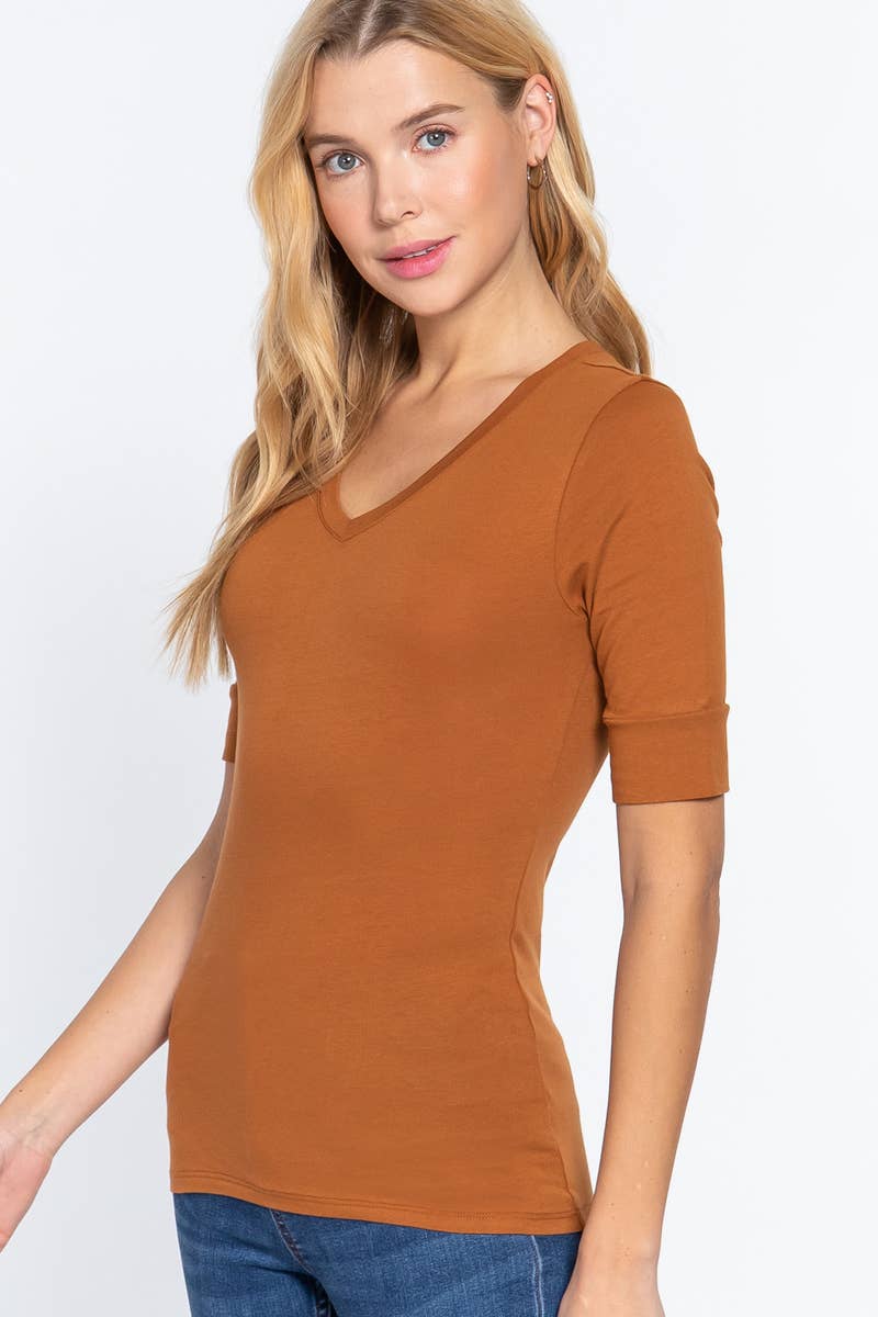 Trish V Neck Tee