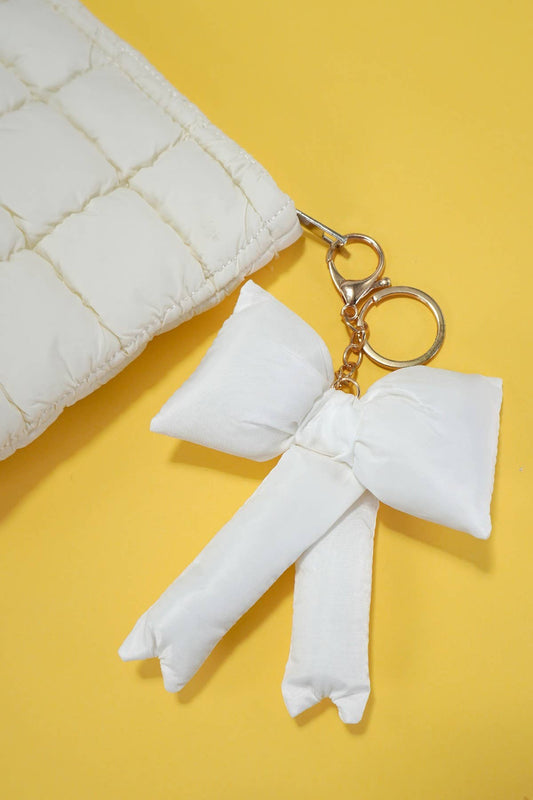 Puffy Bow Keychain
