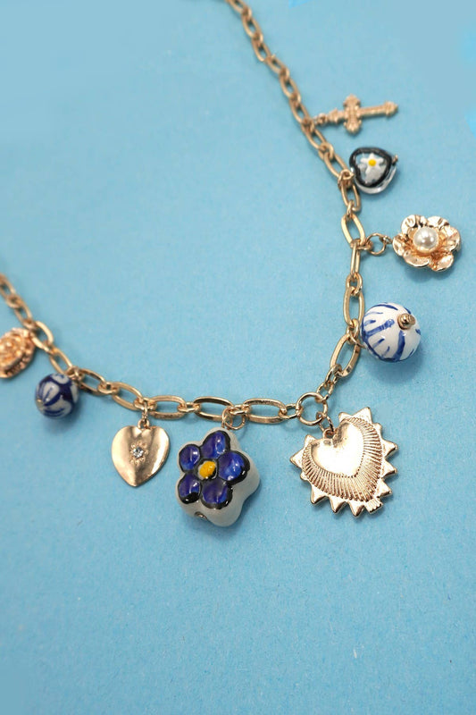 Chandi Porcelain Charm Necklace