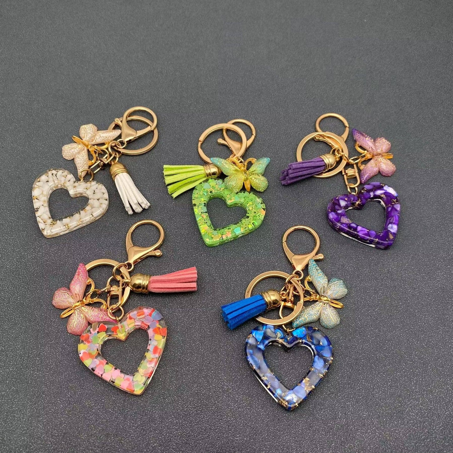 Heart & Butterfly Keychains