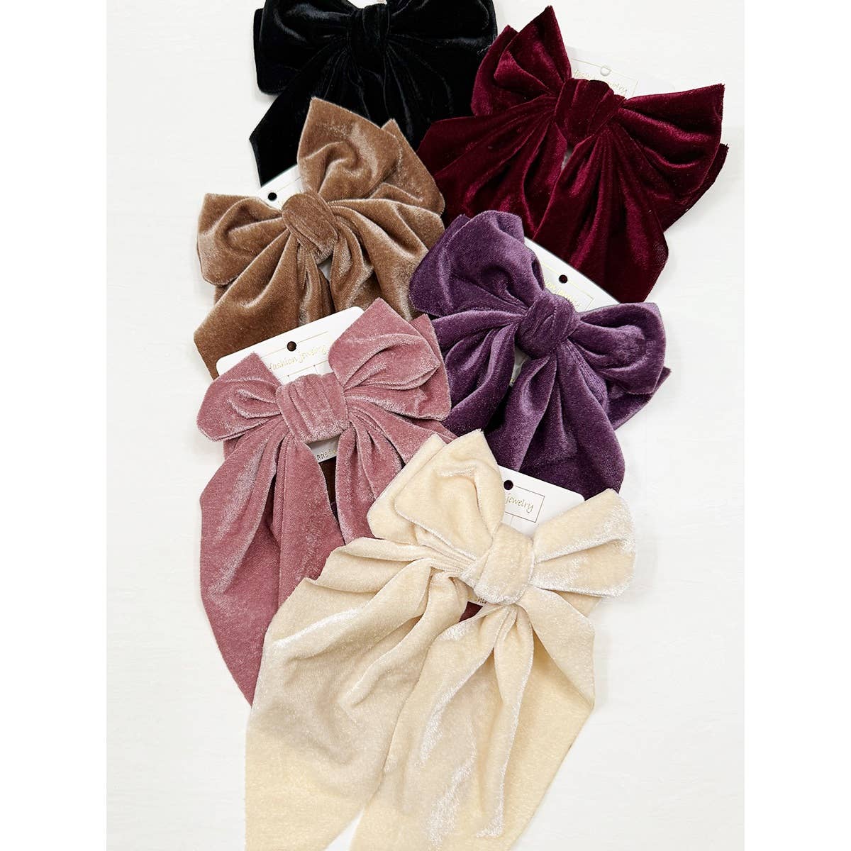 Darla Velvet Bow Clips