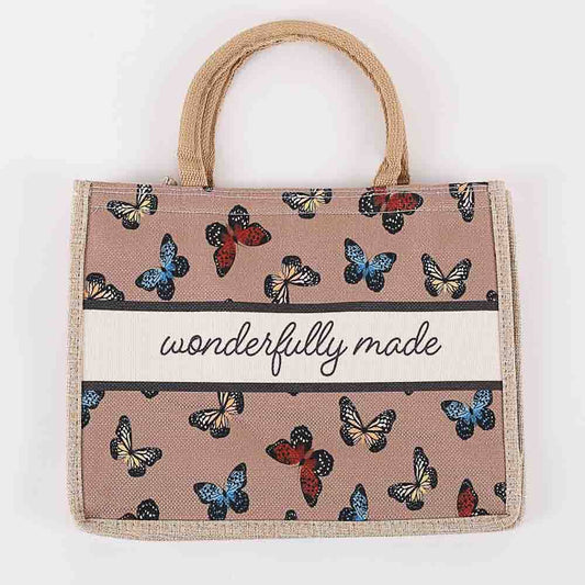 Canvas Tote - Wonderfully Made Butterflies