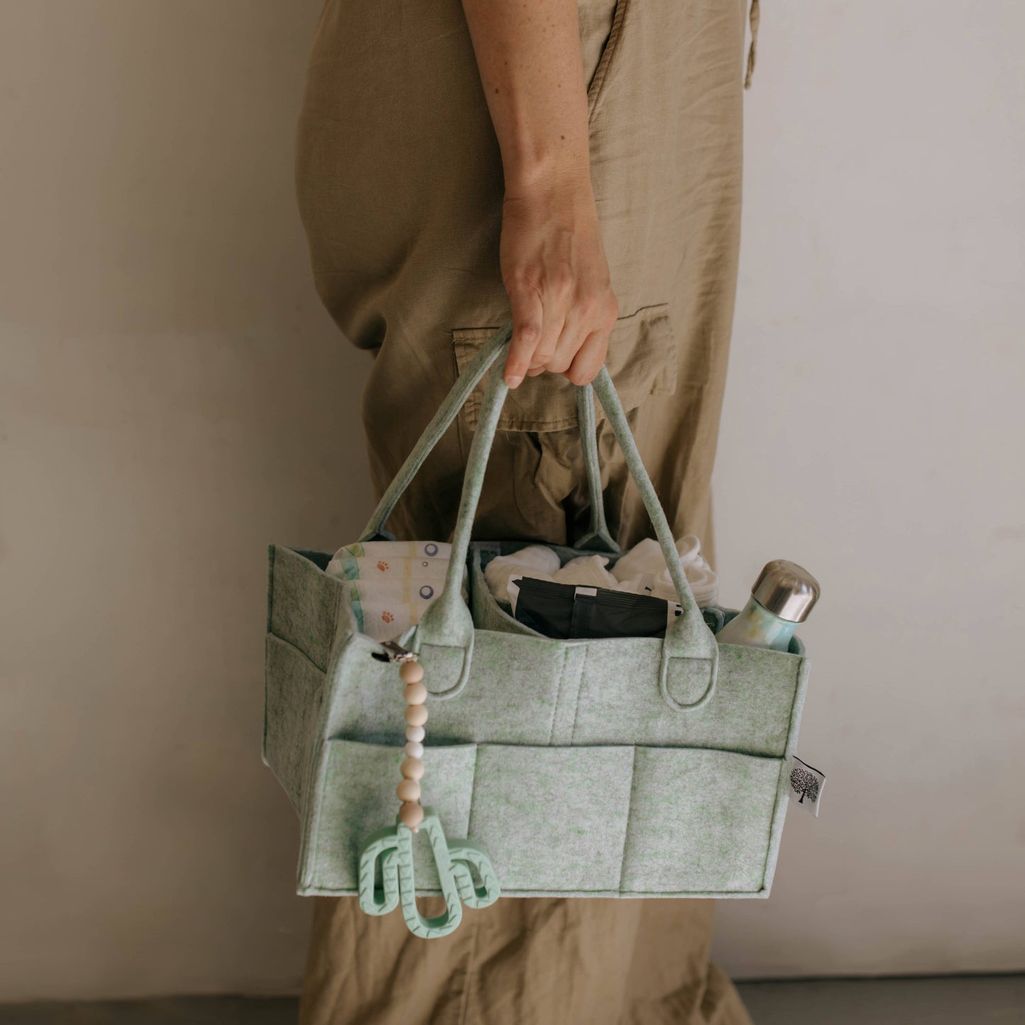 Parker Baby Co. - Diaper Caddy in Sage Green